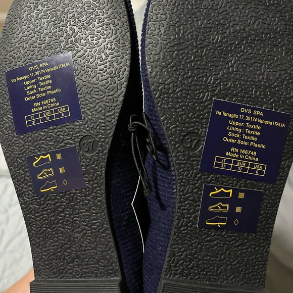 Piombo Dark Blue Corduroy Loafers - Picture 2 of 2